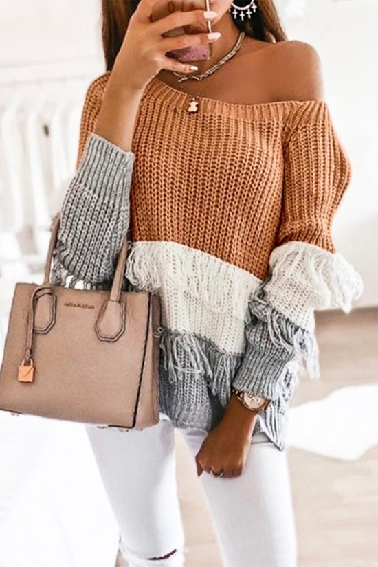 Knit Colorblock Sweater